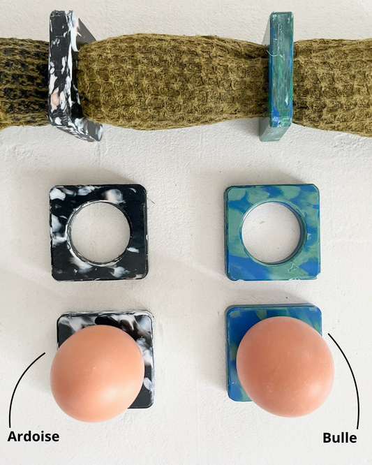 Coquetier en plastique recyclé - Bulle ou Ardoise