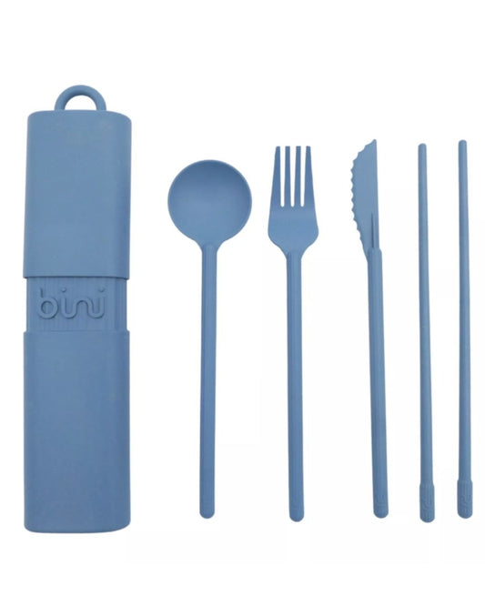 Kit de couverts nomades - Bleu