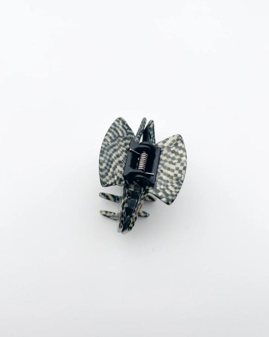 Pince cheveux rectangle - Damier