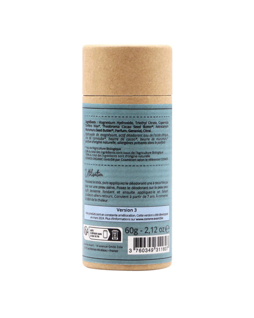 Déodorant solide au Beurre de Cacao & Monoï