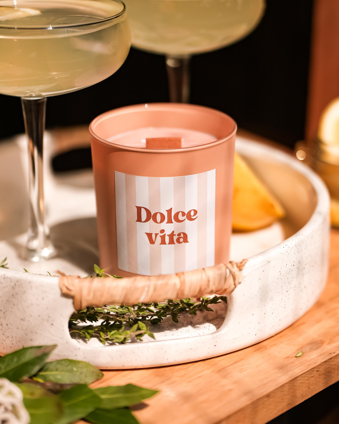 Bougie naturelle parfum Dolce vita - 210g