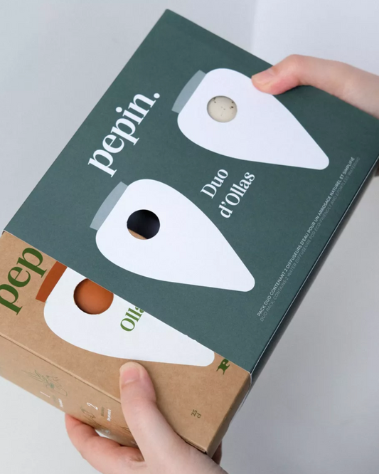 Duo d'Ollas à planter - Terracotta naturel