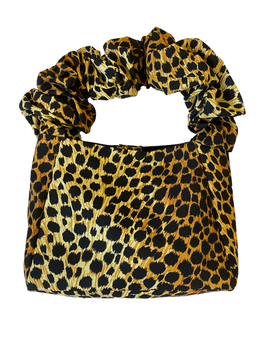 Sac à main upcyclé - Léopard