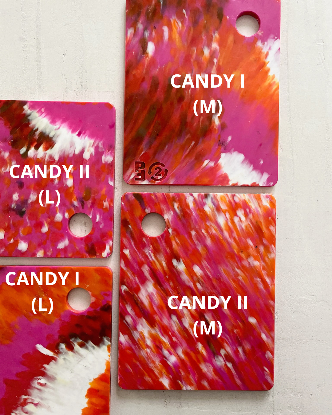 Planche en plastique recyclé - Candy (L)
