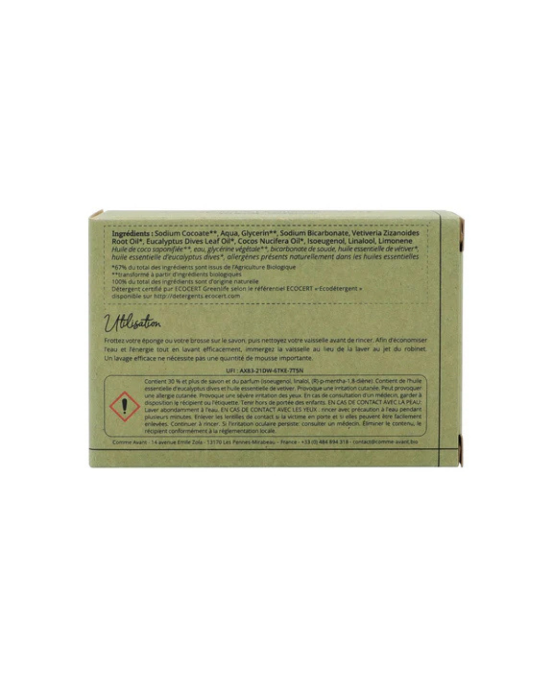 Savon vaisselle solide - Eucalyptus & Vetiver