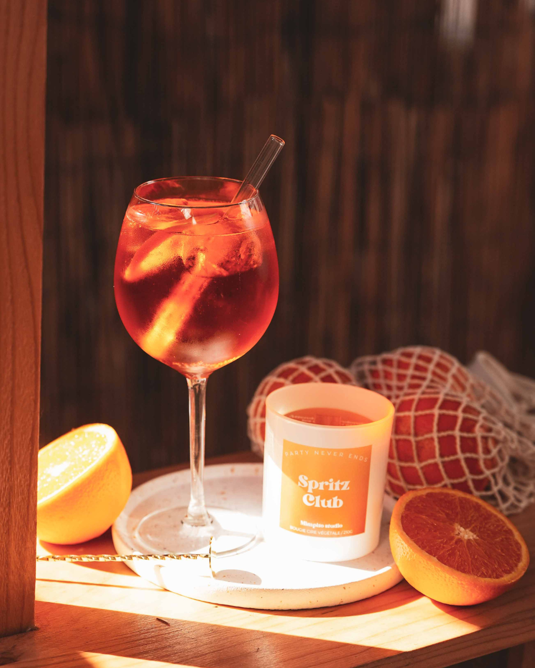 Bougie naturelle parfum Spritz - 210g