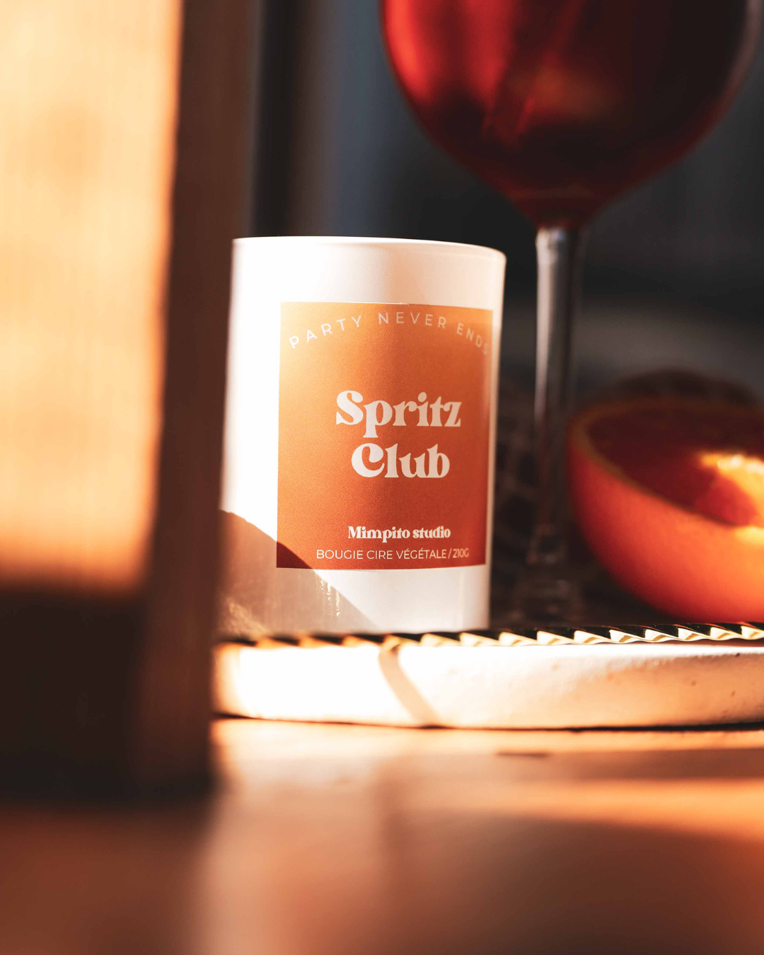 Bougie naturelle parfum Spritz - 210g