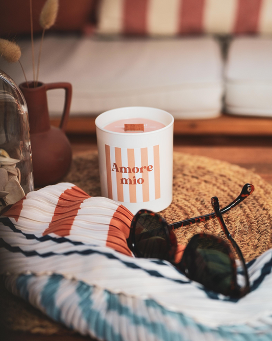 Bougie naturelle parfum Amore mio - 210g
