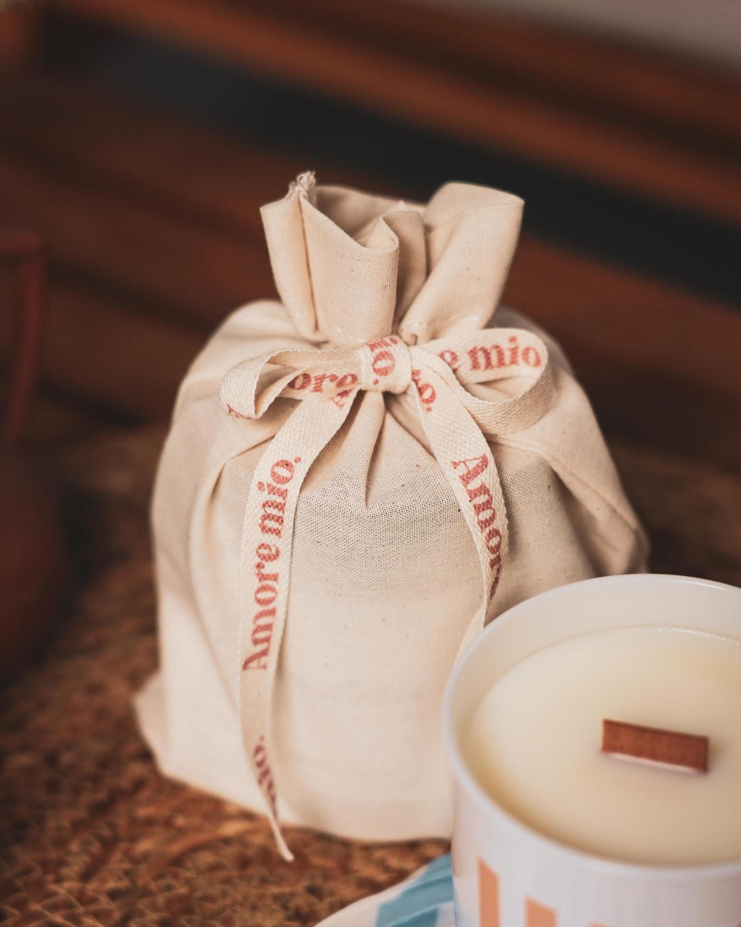 Bougie naturelle parfum Amore mio - 210g