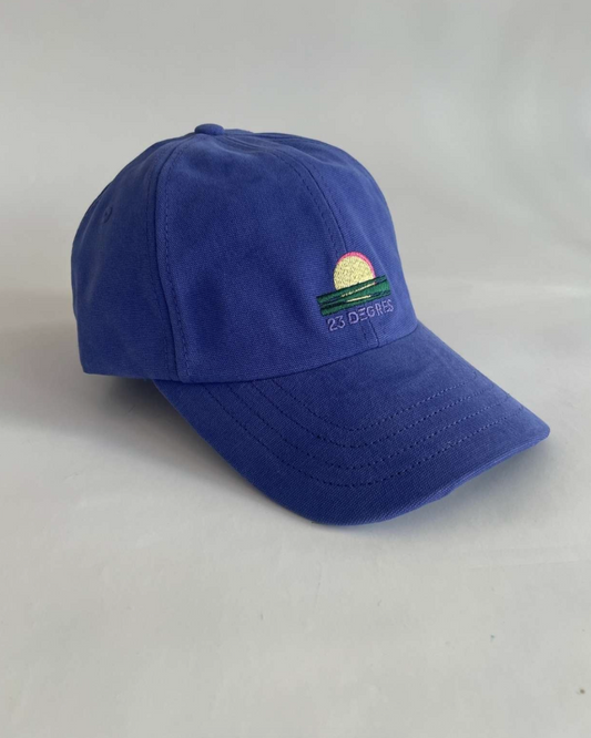 Casquette en coton bio - Bleue