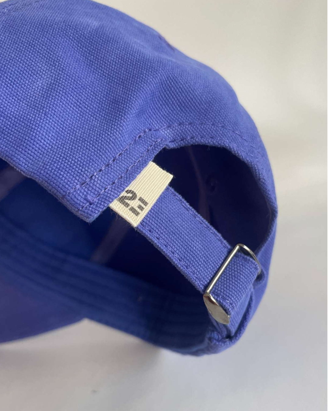 Casquette en coton bio - Bleue
