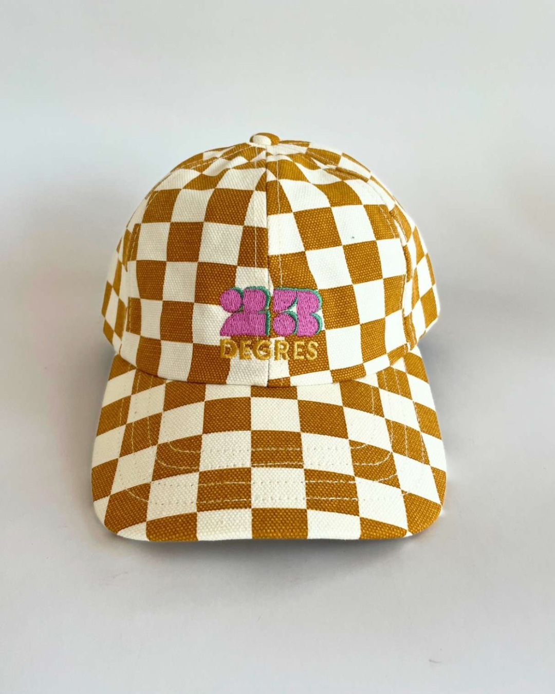 Casquette en coton bio - Damier