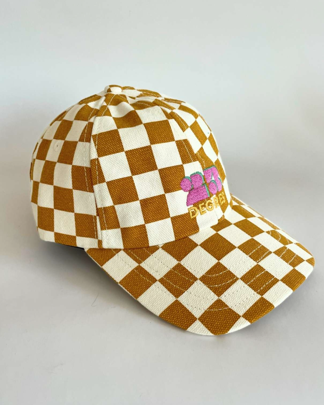 Casquette en coton bio - Damier