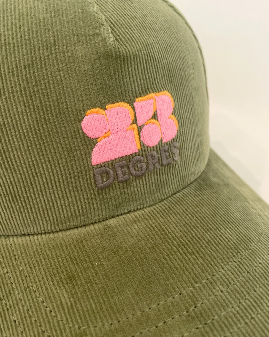 Casquette en velours bio - Kaki