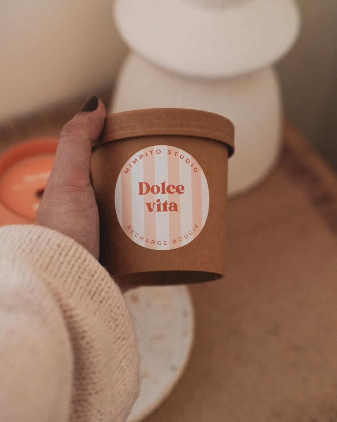 Recharge bougie naturelle 210g - Dolce vita