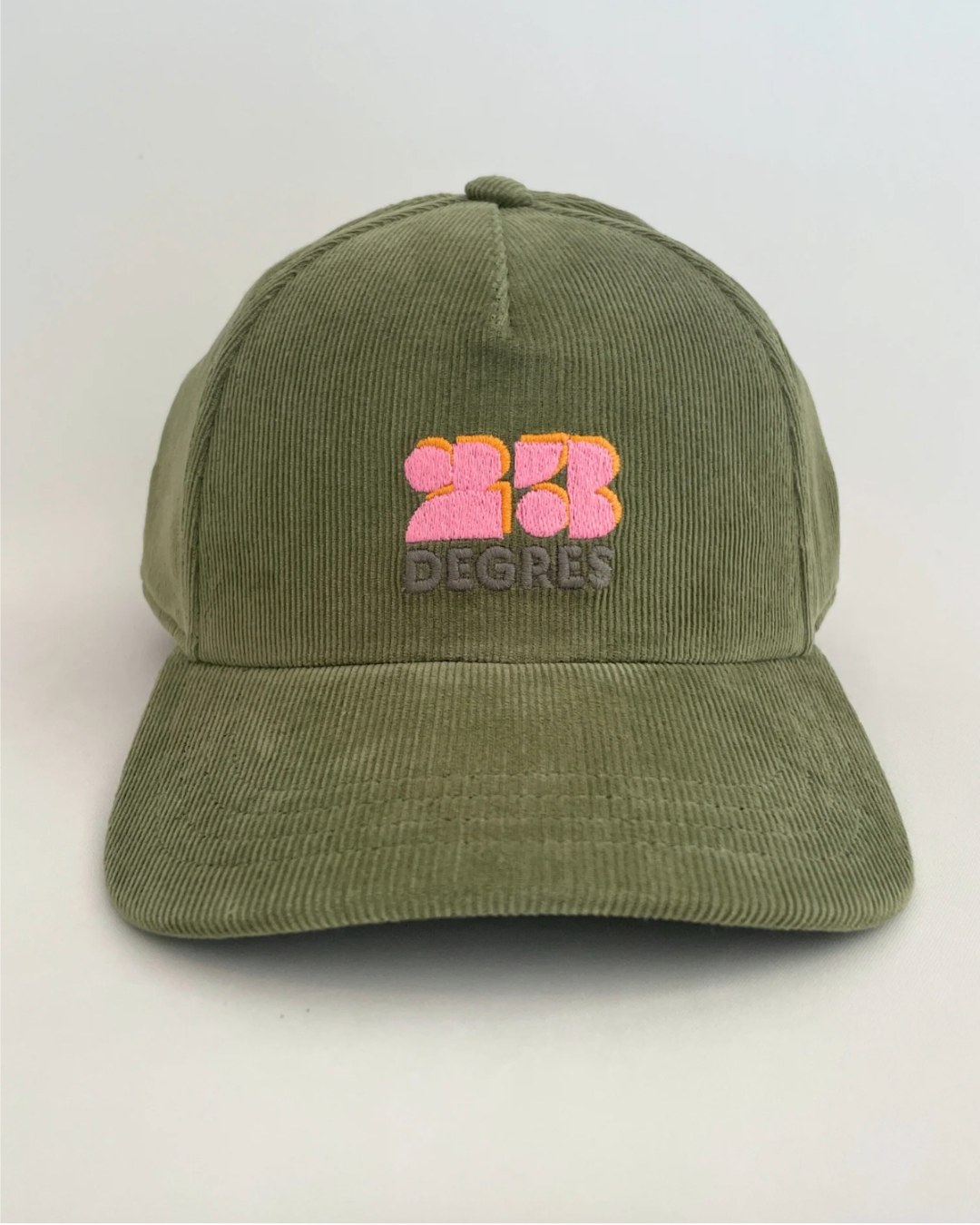 Casquette en velours bio - Kaki