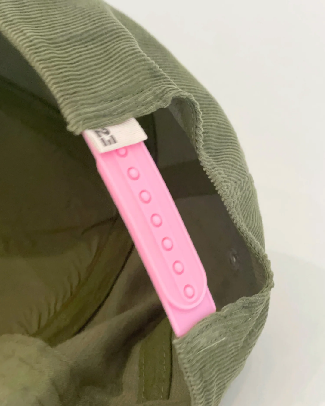 Casquette en velours bio - Kaki