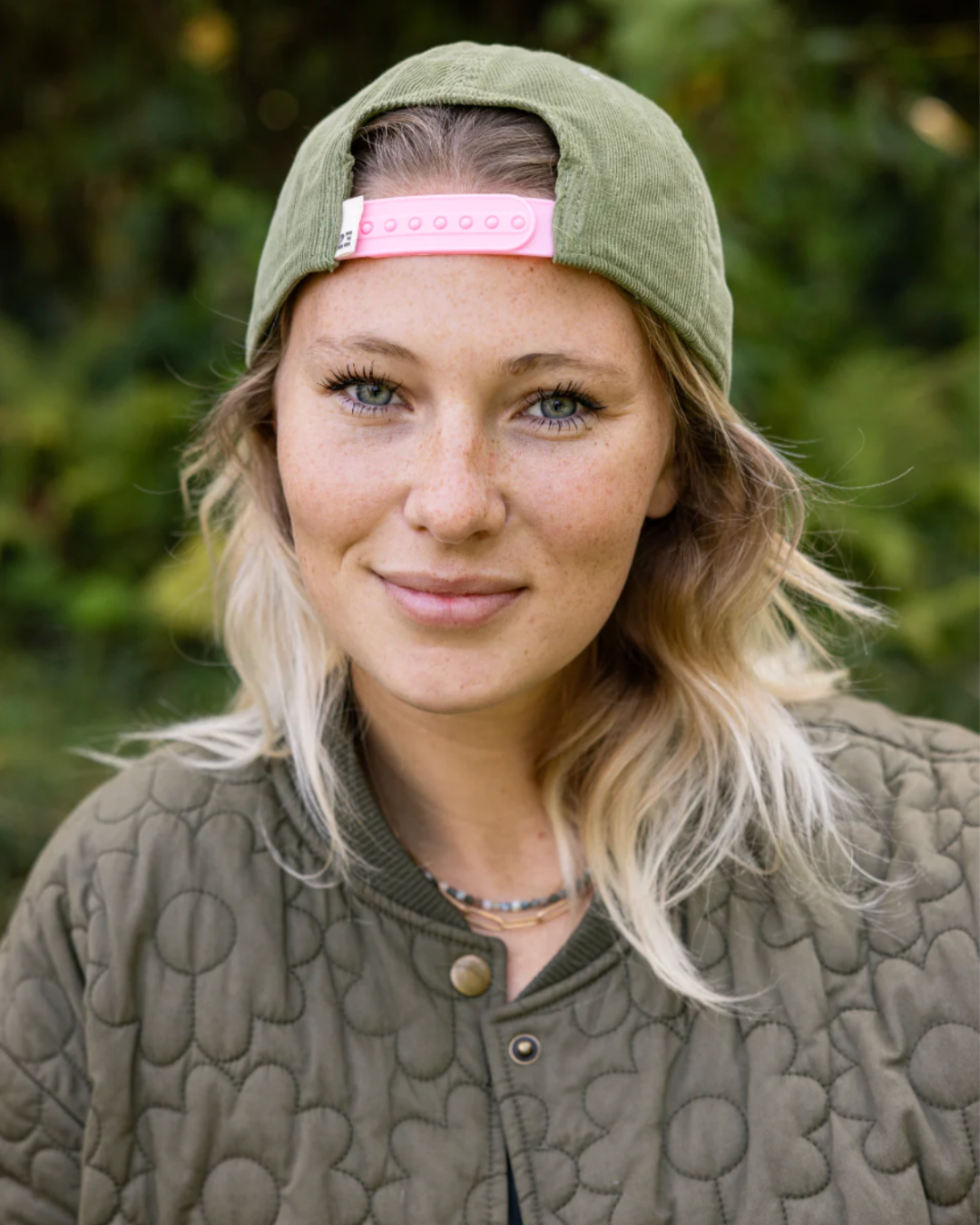Casquette en velours bio - Kaki