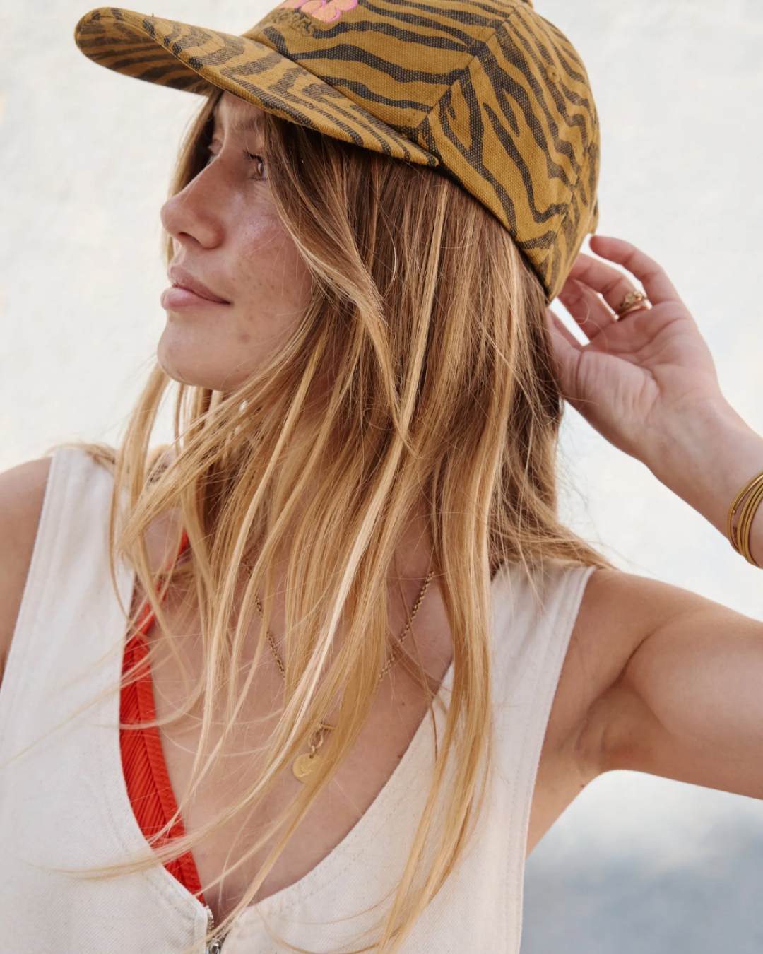 Casquette en coton bio - Zèbre
