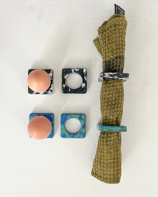 Coquetier en plastique recyclé - Bulle ou Ardoise