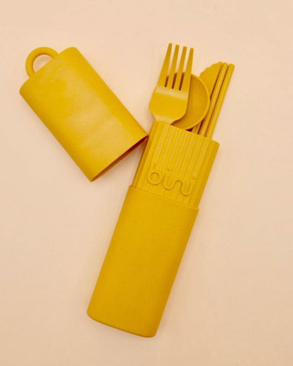 Kit de couverts nomades - Tournesol