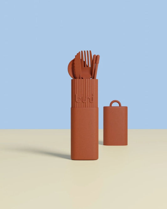Kit de couverts nomades - Terracotta
