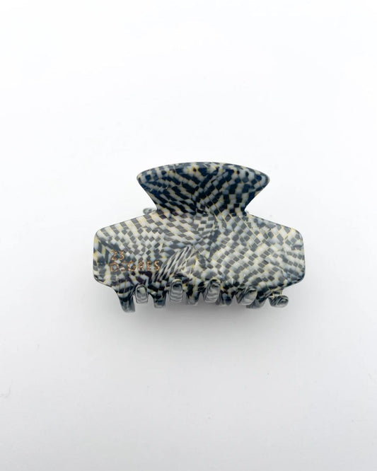 Pince cheveux rectangle - Damier