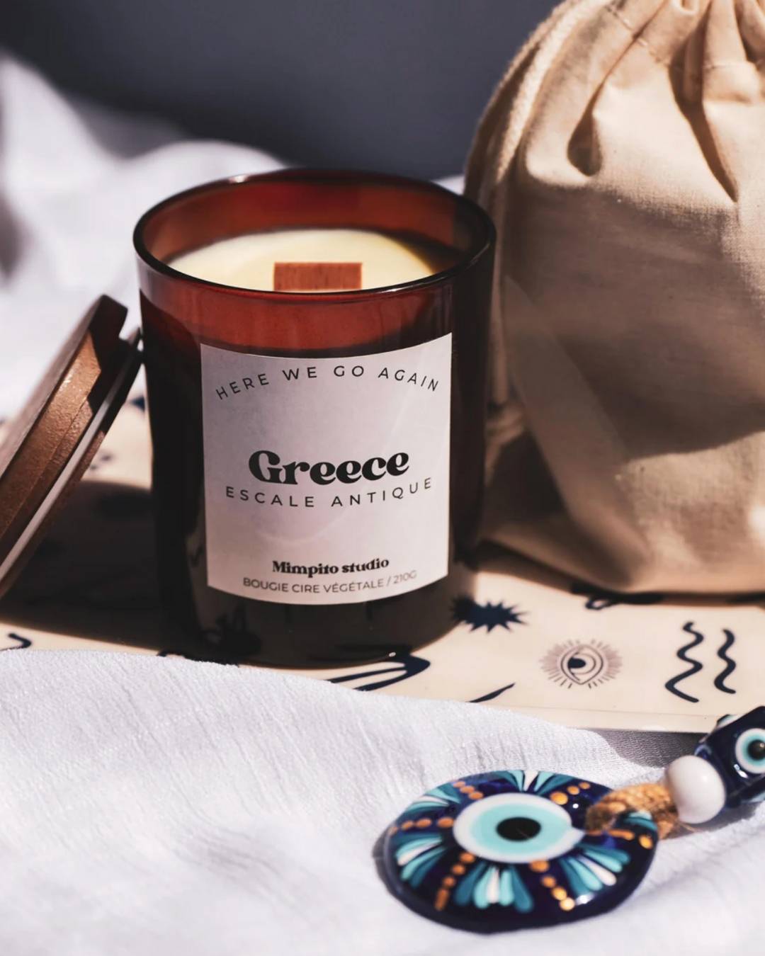 Bougie naturelle Greece - 210g