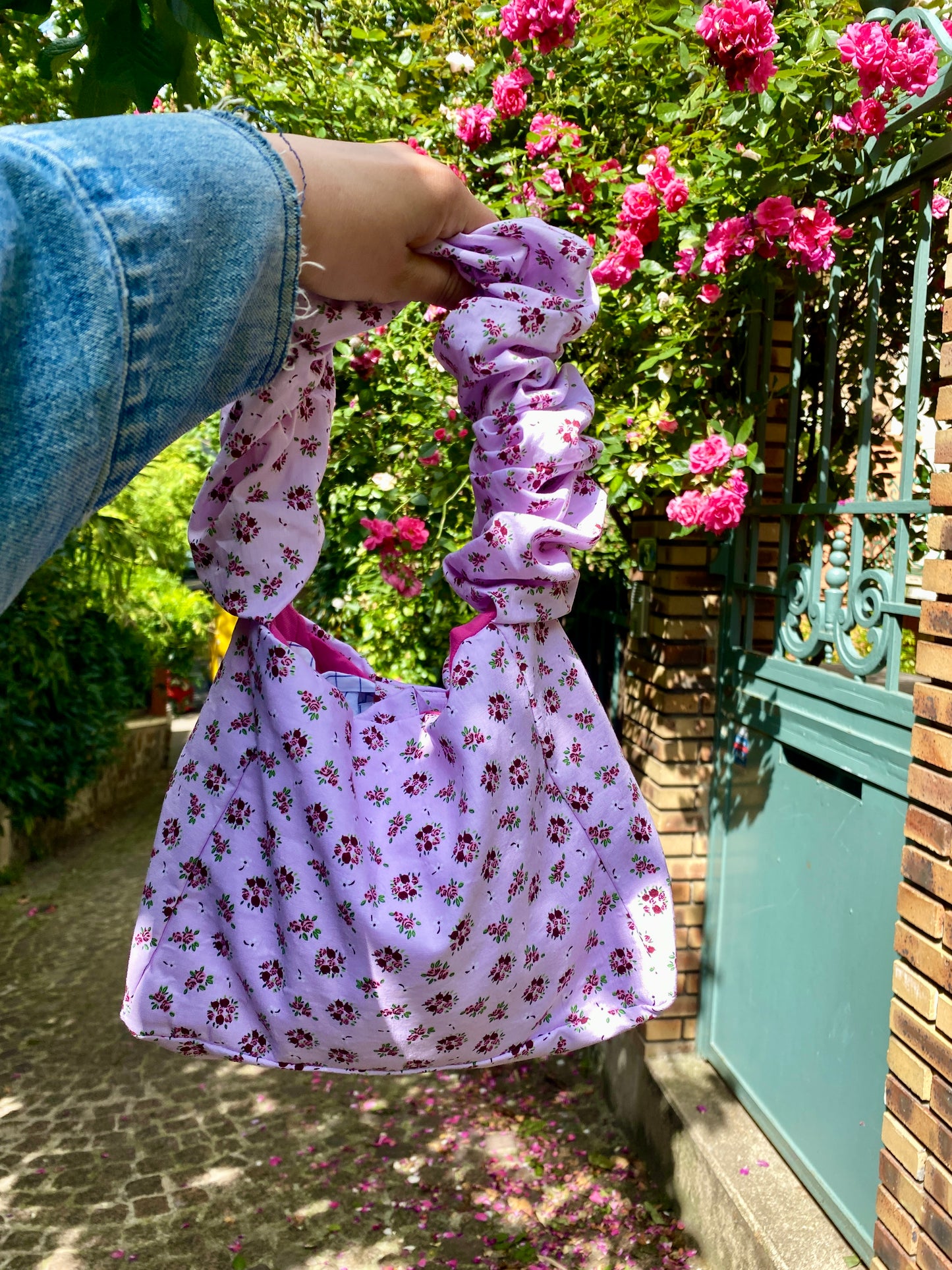 Sac à main upcyclé - Flower