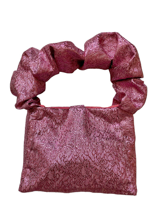 Sac à main upcyclé - Lurex rose