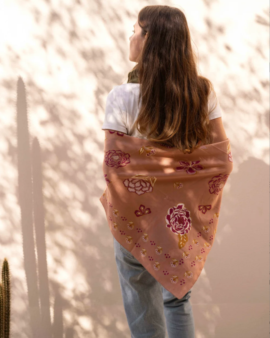 Grand foulard coton - Mindi Rose