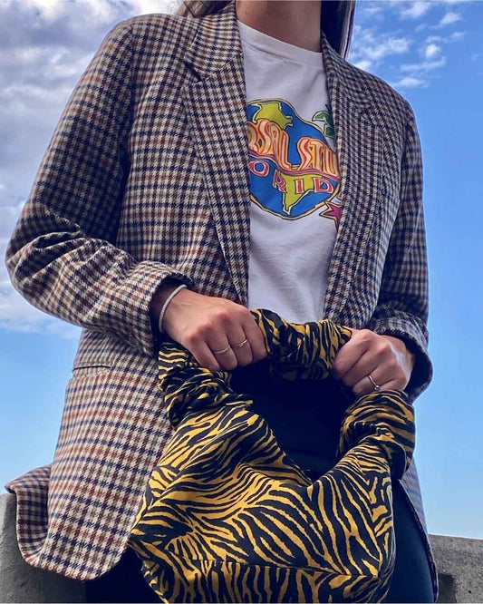 Sac à main upcyclé - Zèbre