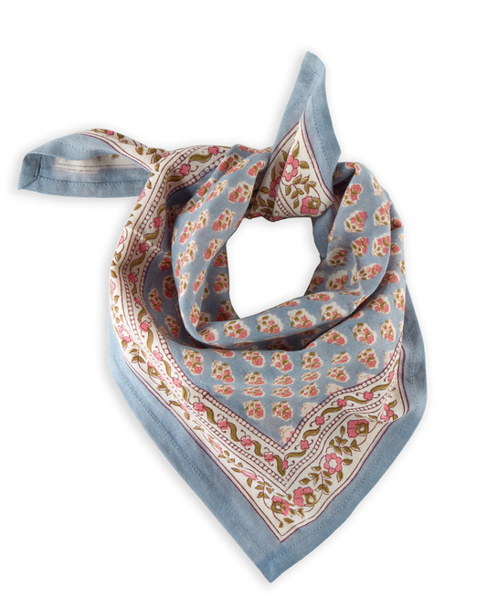 Petit foulard coton - Aarti Azul