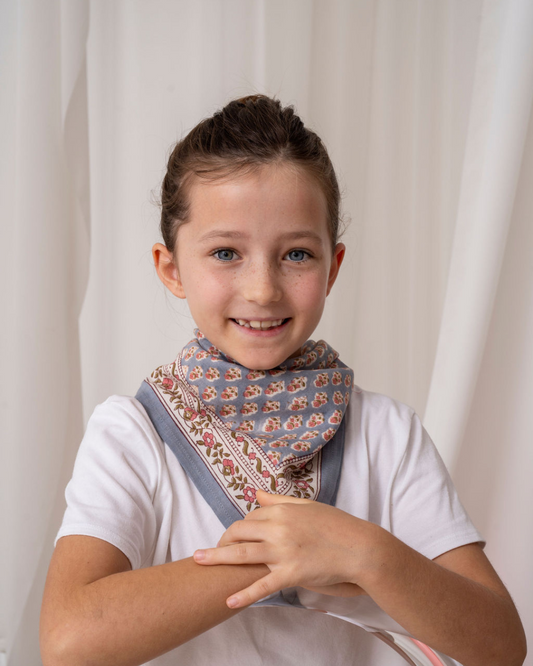 Petit foulard coton - Aarti Azul