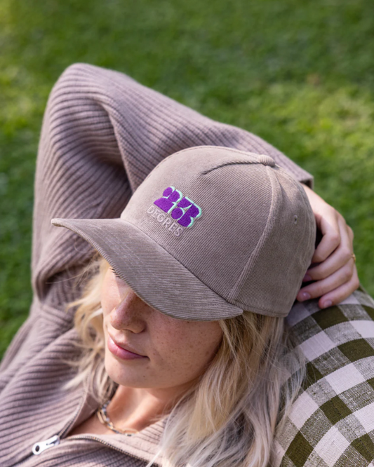 Casquette en velours bio - Beige