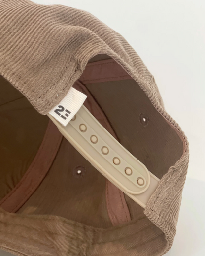Casquette en velours bio - Beige