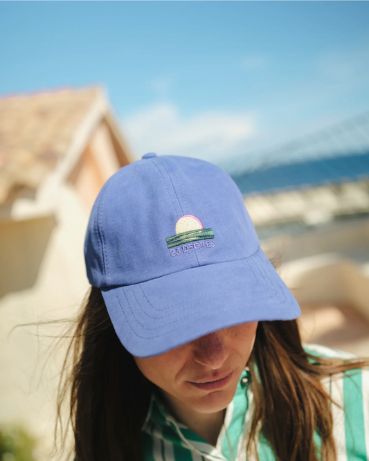 Casquette en coton bio - Bleue