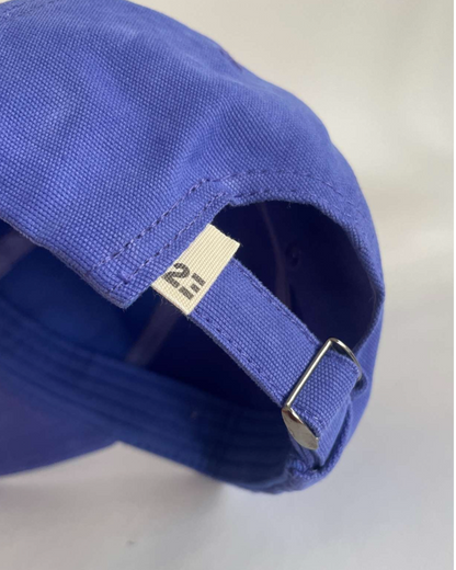Casquette en coton bio - Bleue