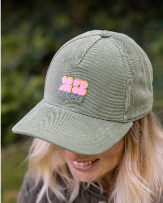 Casquette en velours bio - Kaki