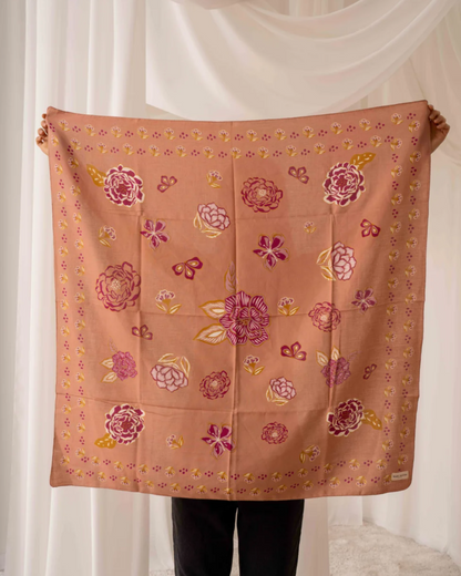 Grand foulard coton - Mindi Rose