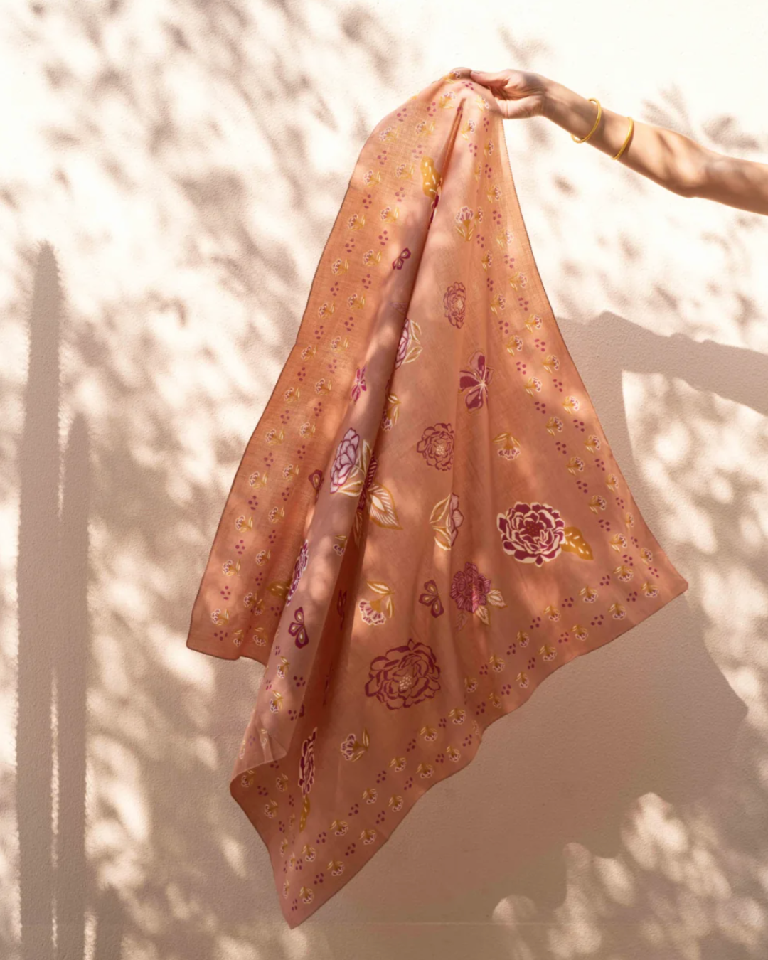 Grand foulard coton - Mindi Rose
